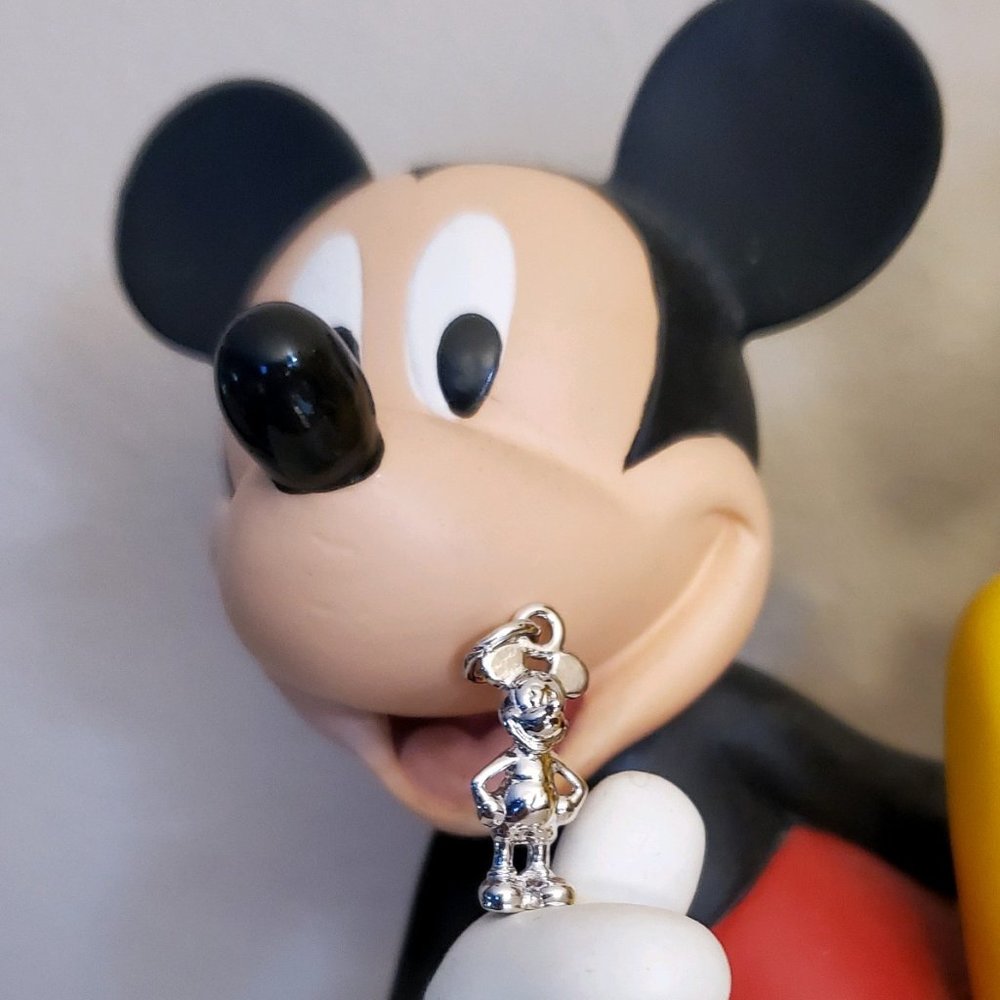 Sterling Silver Mickey Mouse Neckalce Charm